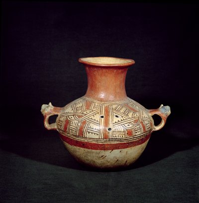 Funerary Urn with Holes from Mixco Viejo, Quiche, Guatemala, Central America, Post Classic Period by Mayan